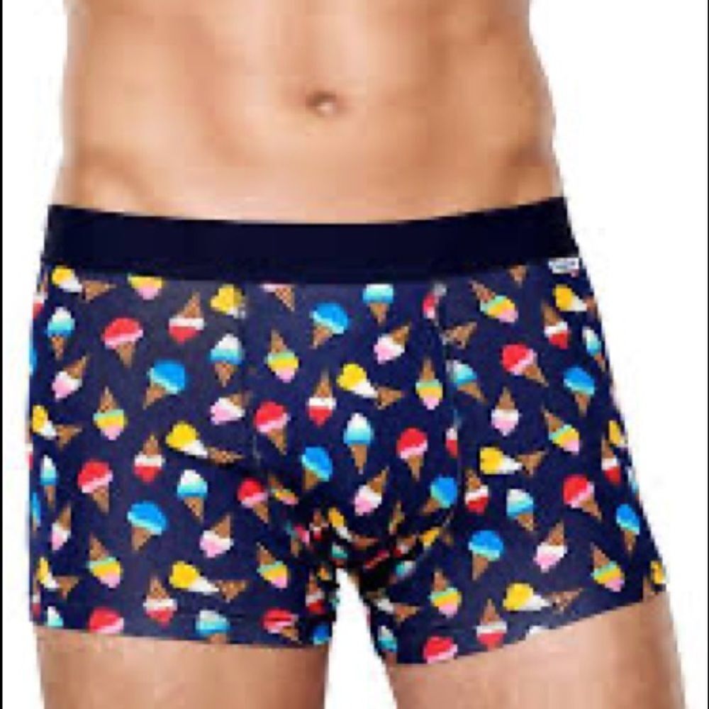 NWOT Happy Socks Men’s Ice Cream Trunks Boxers Small